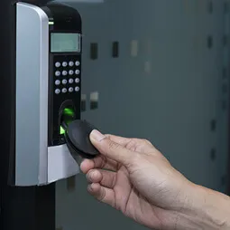 Biometric fingerprint scanner for secure access control at Surat Diamond Bourse