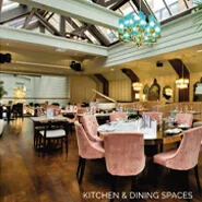 Kitchen and dining spaces restaurant area at Surat Diamond Bourse