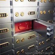 Safety deposit vaults and secure lockers at Surat Diamond Bourse