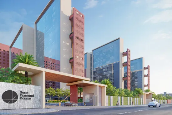 Welcome to Surat Diamond Bourse building exterior